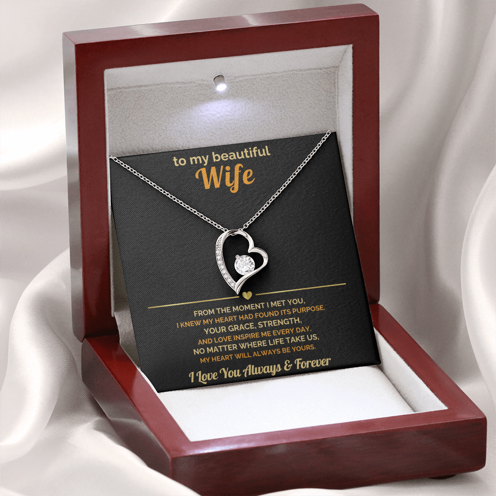 To My Wife – My Heart Will Always Be Yours – Romantic Jewelry Gift