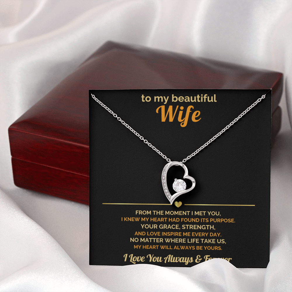 To My Wife – My Heart Will Always Be Yours – Romantic Jewelry Gift