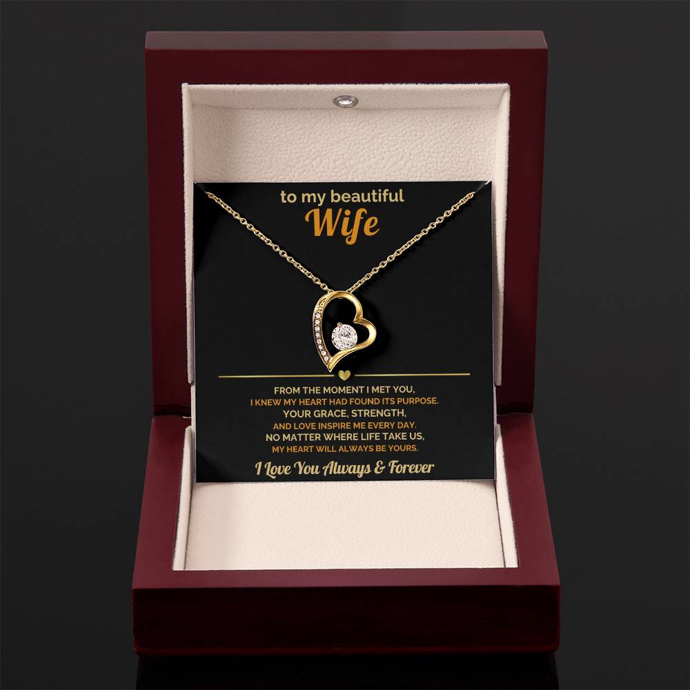 To My Wife – My Heart Will Always Be Yours – Romantic Jewelry Gift