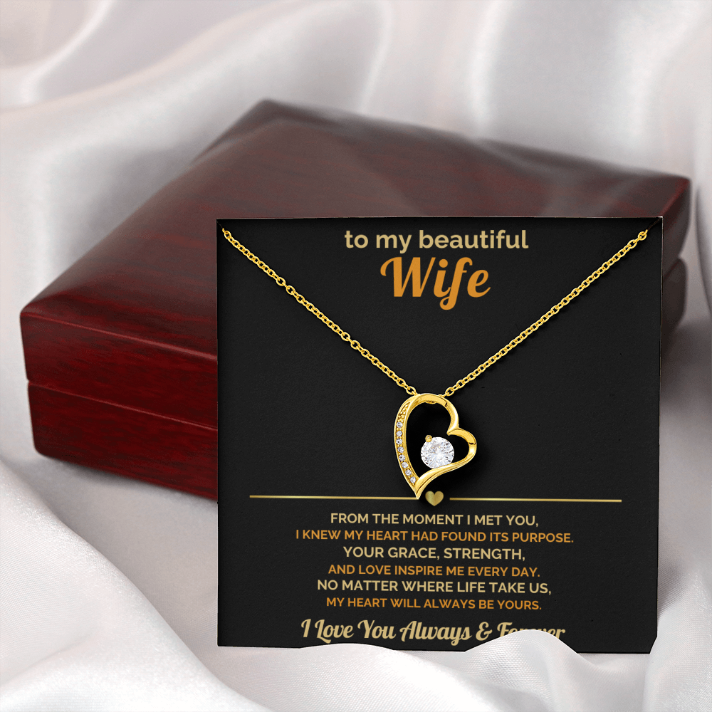 To My Wife – My Heart Will Always Be Yours – Romantic Jewelry Gift