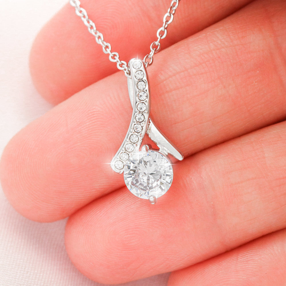 Personalized To My Wife Necklace - Romantic Gift Set with Message Card