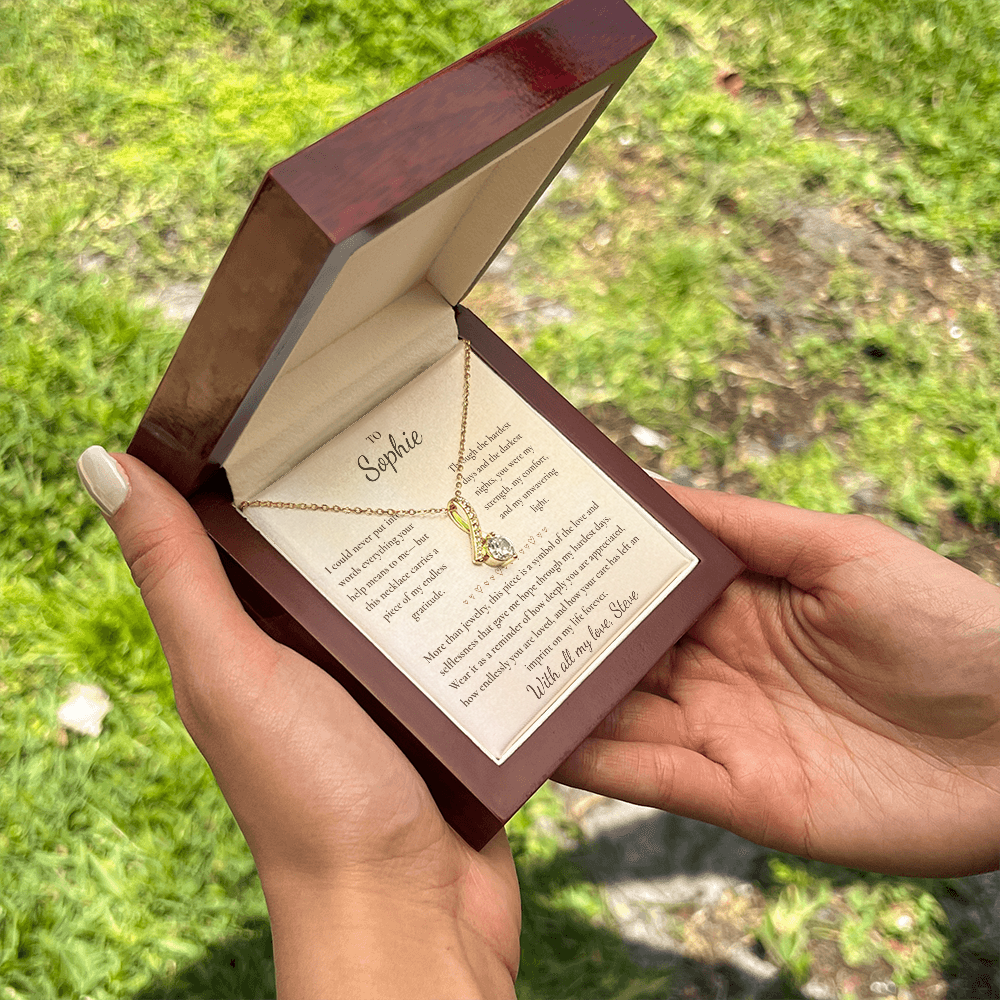 Personalized Caregiver Appreciation Necklace – Caregiver Gifts for Women | Thank You Gifts for Nurses, Hospice & Wife Caregivers | Gift for Caregiver