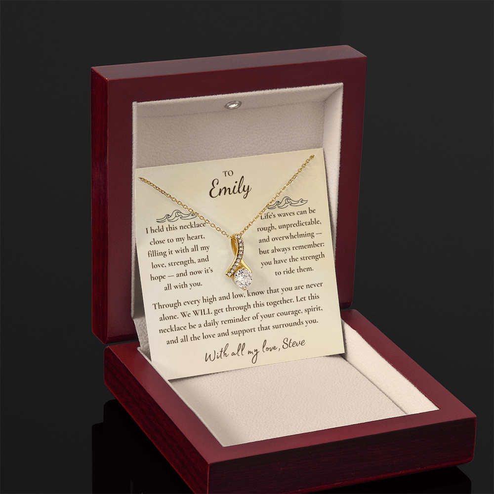 Personalized Chemo Support Jewelry – Resilience Gift for Cancer Patients | Post-Surgery Strength Pendant | Healing Cancer Journey Necklace