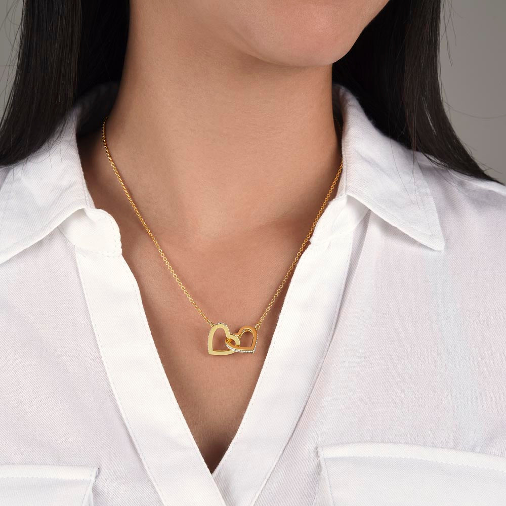 Loss of Child Memorial Necklace | Infant Loss Keepsake Jewelry | Interlocking Hearts Bereavement Gift for Mom