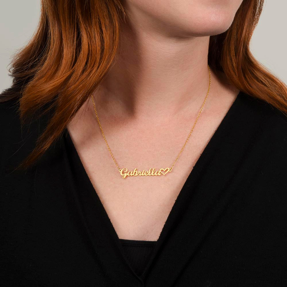 Custom Name Necklace – Rainbow Pride Gift for LGBT Child from Mom