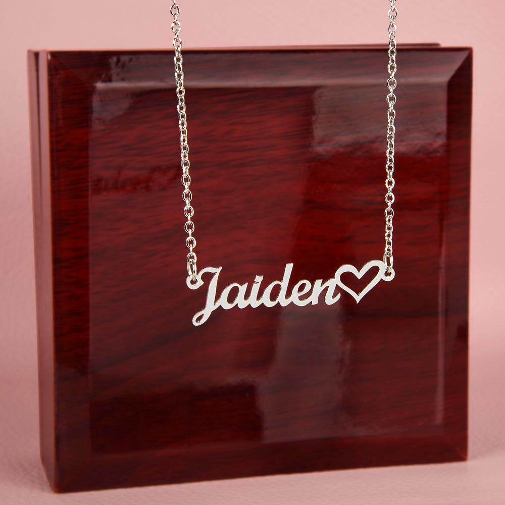 Custom Name Necklace – Rainbow Pride Gift for LGBT Child from Mom