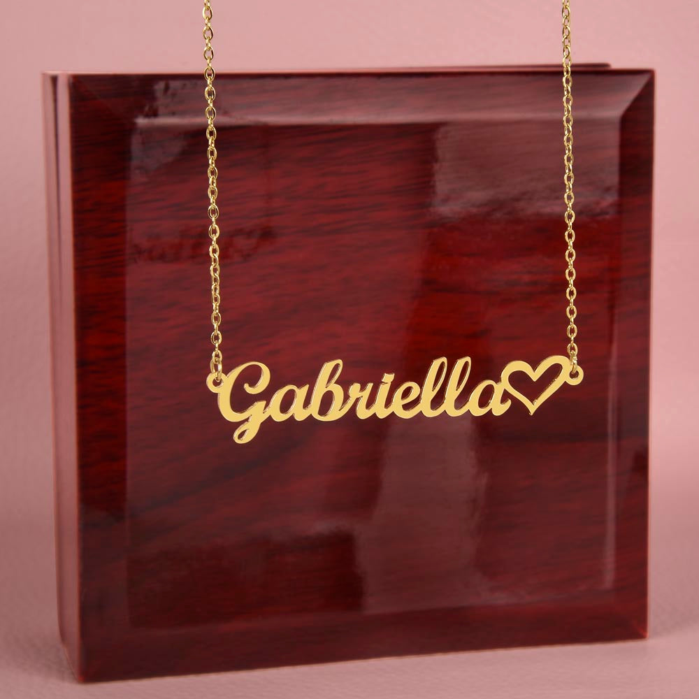 Custom Name Necklace – Rainbow Pride Gift for LGBT Child from Mom