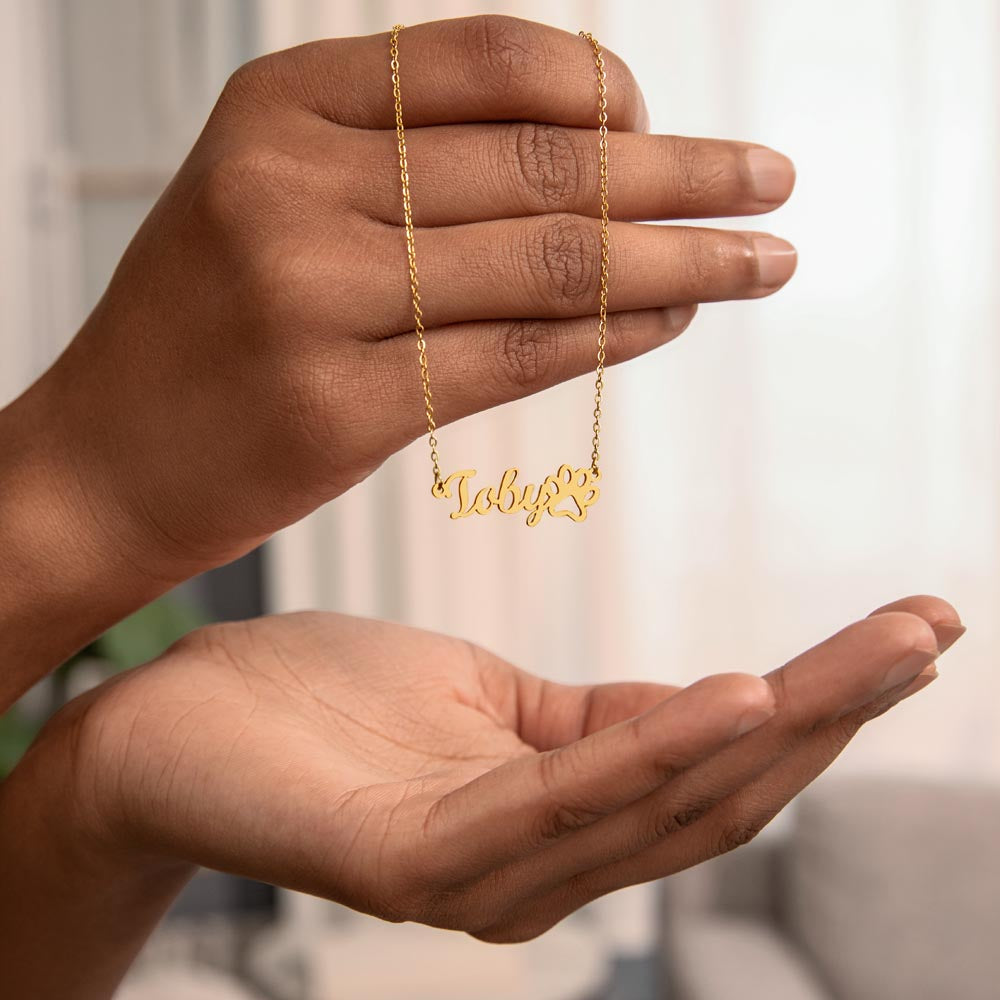 Personalized Dog Memorial Necklace for Dog Mom - Pet Loss Sympathy Gift