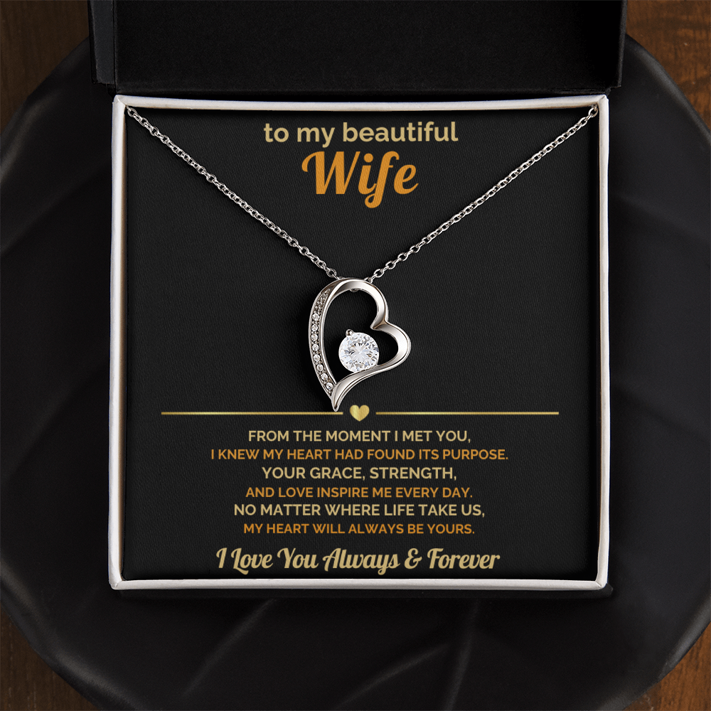 To My Wife – My Heart Will Always Be Yours – Romantic Jewelry Gift