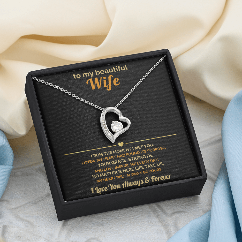 To My Wife – My Heart Will Always Be Yours – Romantic Jewelry Gift