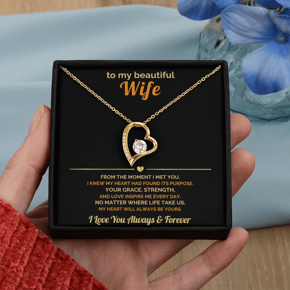 To My Wife – My Heart Will Always Be Yours – Romantic Jewelry Gift