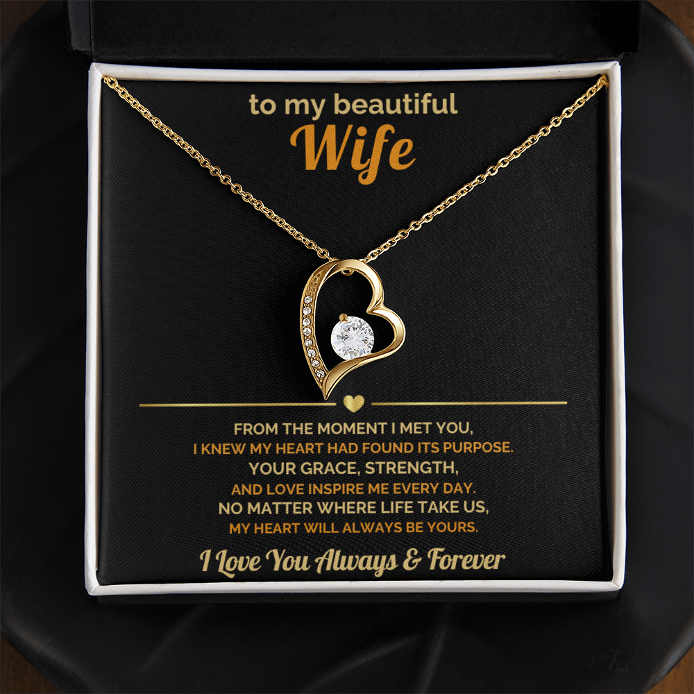 To My Wife – My Heart Will Always Be Yours – Romantic Jewelry Gift