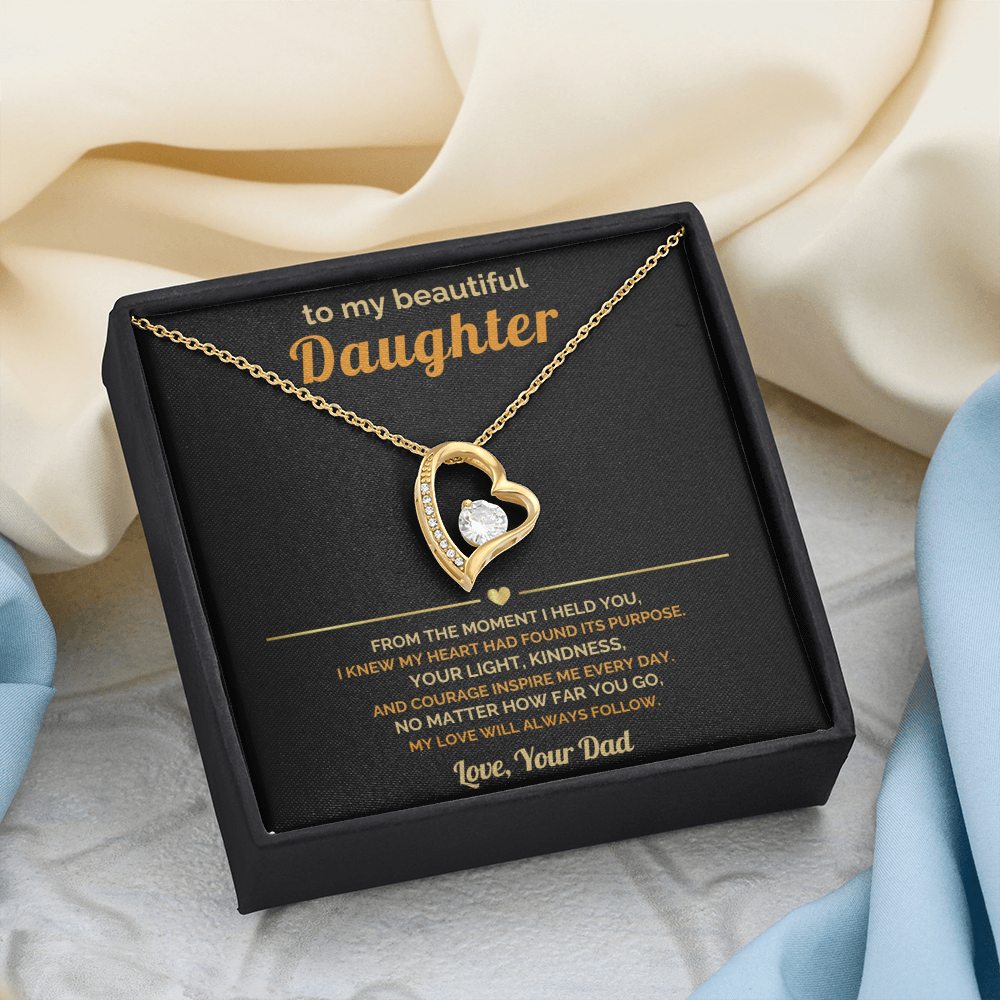 To My Daughter – Sparkling Necklace Gift From Dad