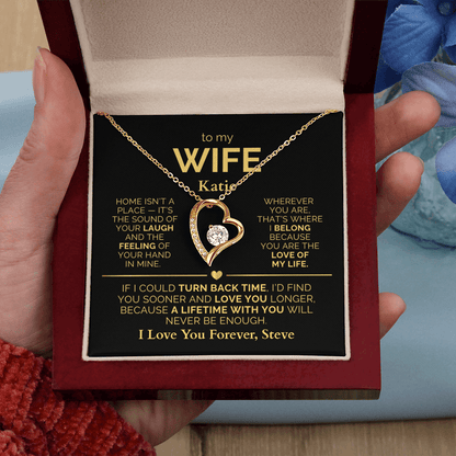Personalized To My Wife Necklace - Heartfelt Forever Love Gift Set