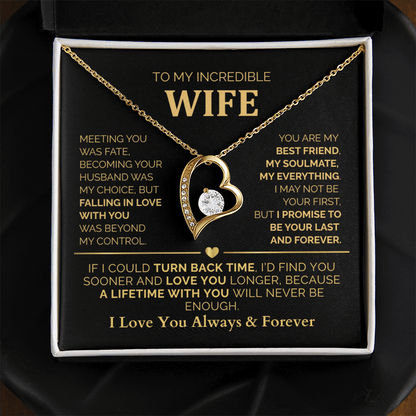 To My Wife – A Lifetime With You Will Never Be Enough - Romantic Jewelry Gift for Christmas