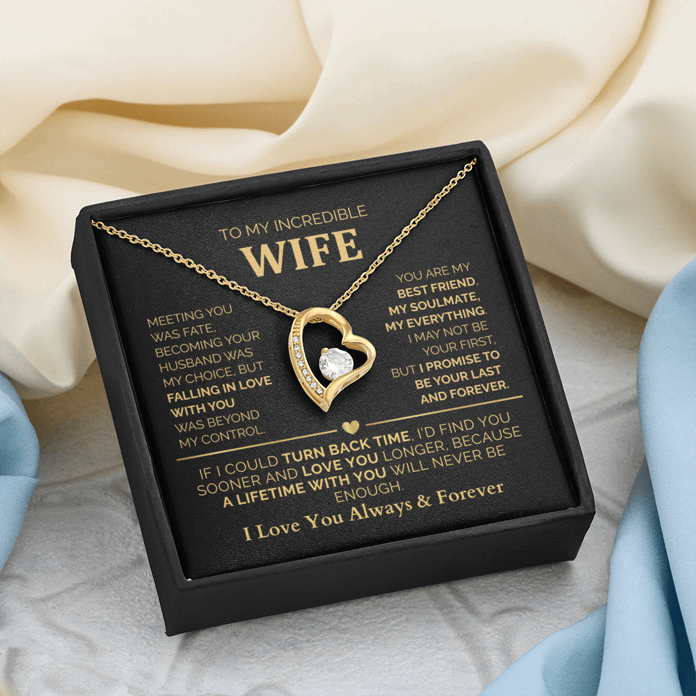 To My Wife – A Lifetime With You Will Never Be Enough - Romantic Jewelry Gift for Christmas