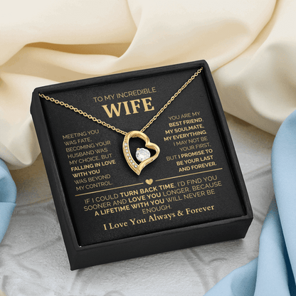 To My Wife – A Lifetime With You Will Never Be Enough - Romantic Jewelry Gift for Christmas
