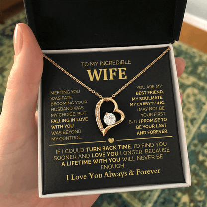To My Wife – A Lifetime With You Will Never Be Enough - Romantic Jewelry Gift for Christmas