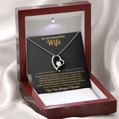 Firefighter Wife Gift – “I Carry Your Love With Me” Necklace  Fire Wife Christmas Jewelry  Fireman Gifts for Her