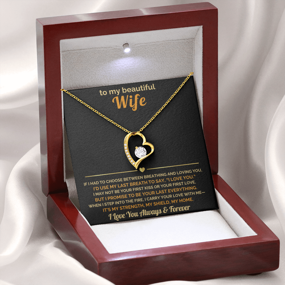 Firefighter Wife Gift – “I Carry Your Love With Me” Necklace  Fire Wife Christmas Jewelry  Fireman Gifts for Her