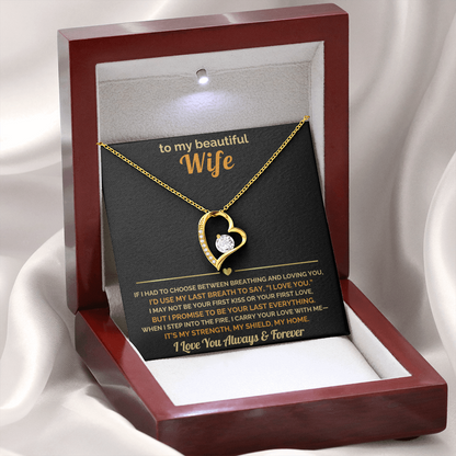 Firefighter Wife Gift – “I Carry Your Love With Me” Necklace  Fire Wife Christmas Jewelry  Fireman Gifts for Her