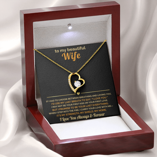 Firefighter Wife Gift – “I Carry Your Love With Me” Necklace  Fire Wife Christmas Jewelry  Fireman Gifts for Her