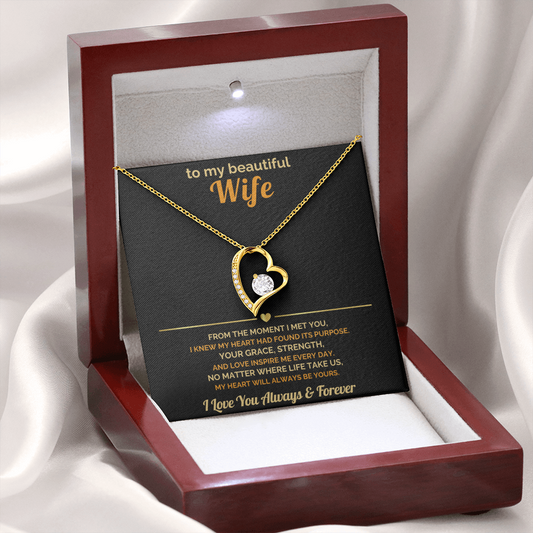 To My Wife – My Heart Will Always Be Yours – Romantic Jewelry Gift