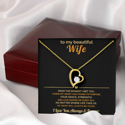 To My Wife – My Heart Will Always Be Yours – Romantic Jewelry Gift