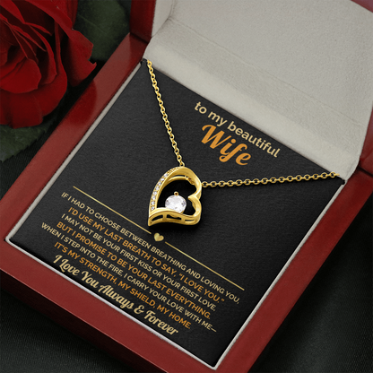 Firefighter Wife Gift – “I Carry Your Love With Me” Necklace  Fire Wife Christmas Jewelry  Fireman Gifts for Her