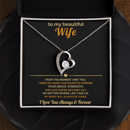 To My Wife – My Heart Will Always Be Yours – Romantic Jewelry Gift