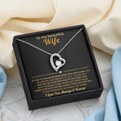 Firefighter Wife Gift – “I Carry Your Love With Me” Necklace  Fire Wife Christmas Jewelry  Fireman Gifts for Her