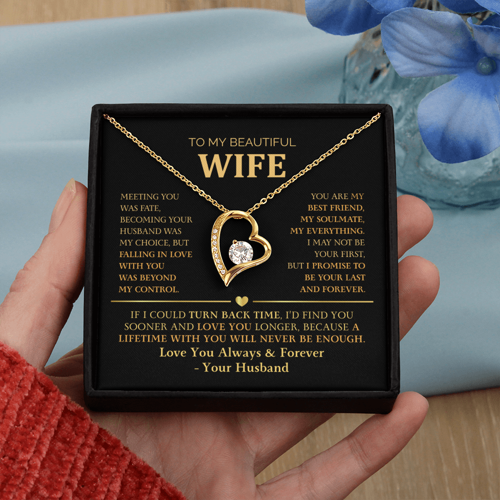 To My Wife – A Lifetime With You Will Never Be Enough - Romantic Forever Love Jewelry Gift for Christmas