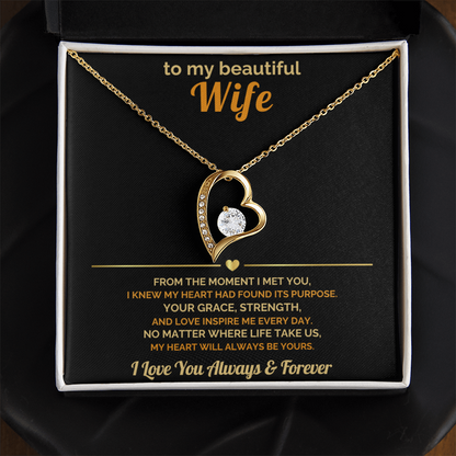 To My Wife – My Heart Will Always Be Yours – Romantic Jewelry Gift