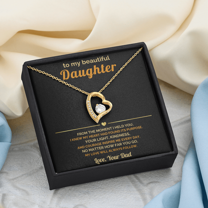 To My Daughter – Sparkling Necklace Gift From Dad
