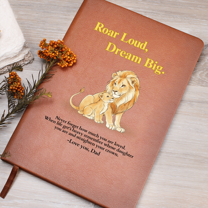 To My Daughter Journal – Meaningful Gift from Dad • Encouraging Message Notebook • Heartfelt Keepsake for Christmas or Birthday