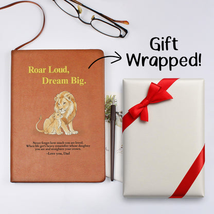 To My Daughter Journal – Meaningful Gift from Dad • Encouraging Message Notebook • Heartfelt Keepsake for Christmas or Birthday